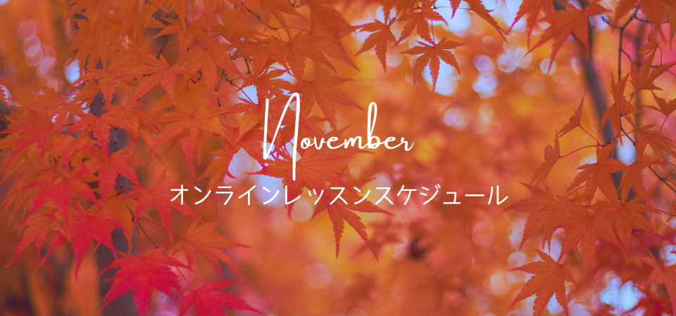 2月オンラインレッスンスケジュール